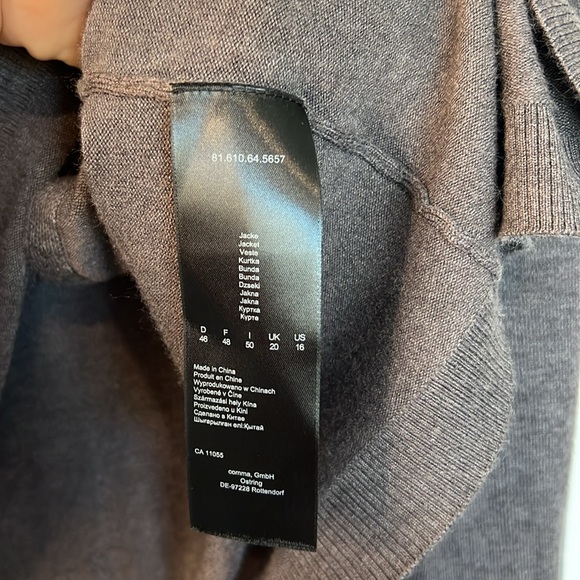 Cardigan Size 16 taupe - Picture 5 of 6